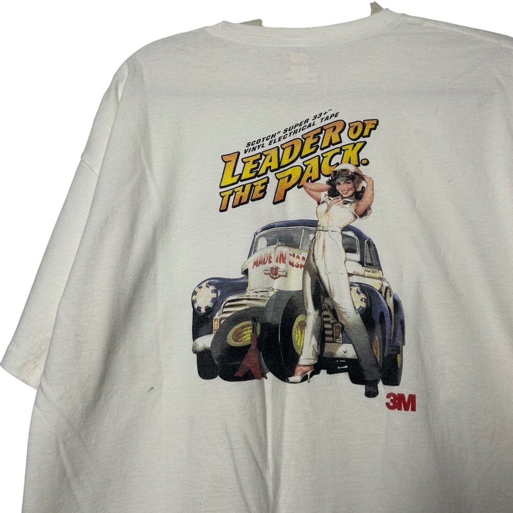 Hanes 3M Scotch‎ Electrical Tape Leader of the Pack vtg graphic tee